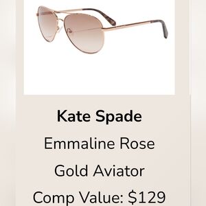 Kate Spade Emmaline Rose gold Aviator